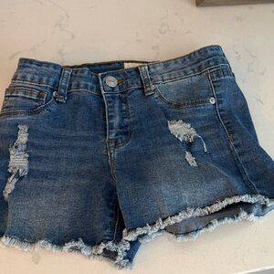 Hudson Distressed Denim Shorts girls 14